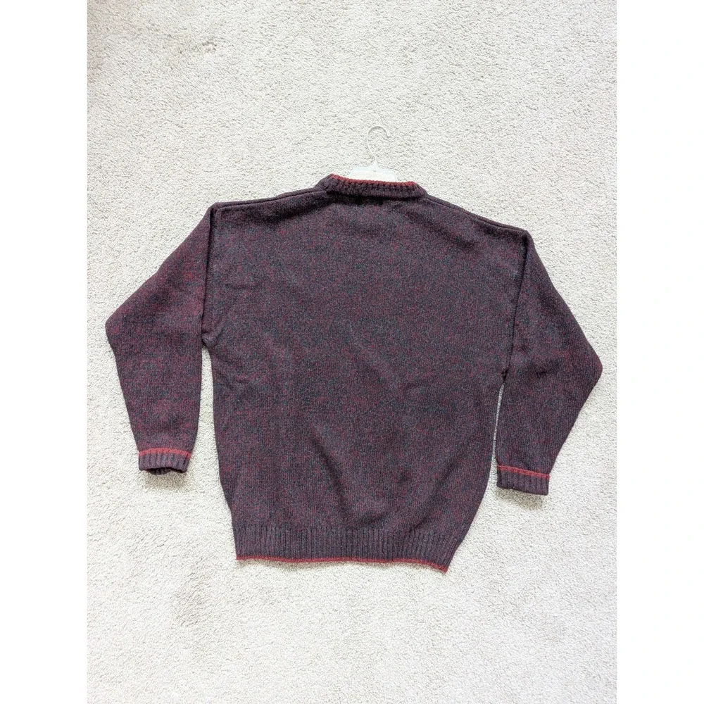 Vintage Woolrich Handframed Wool Blend Sweater Men's XL Claret Marl